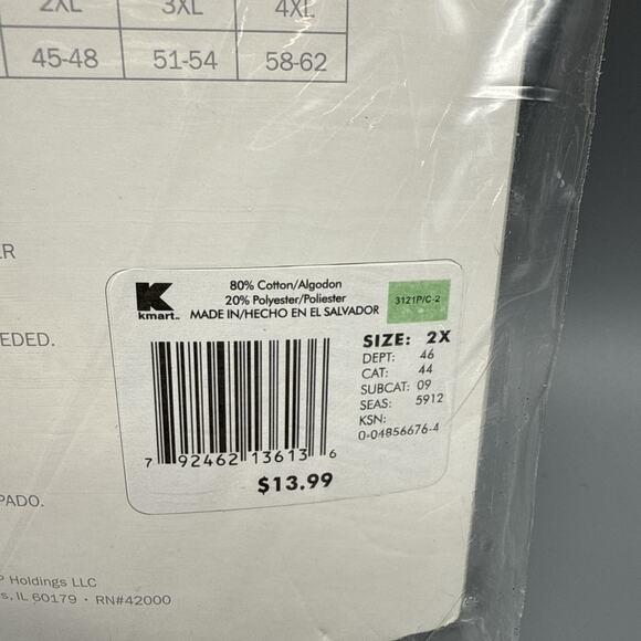 Vintage Joe Boxer Mens Thermal Pants 2XL Waffle Knit Long Johns NWT - Picture 3 of 3